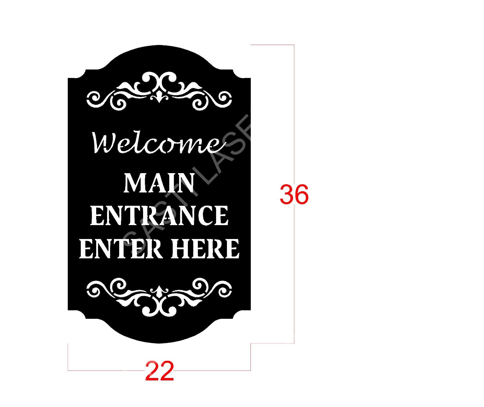 Name Boards CNC Laser Cutting Design - N-005.jpeg - Sasti Laser Namakkal